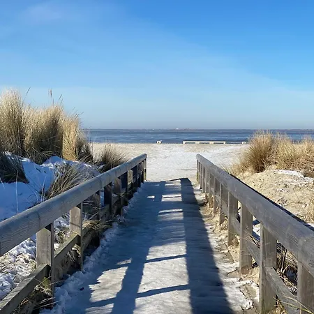 Nessmersiel, Mit Balkon In Deichnaehe, Wallbox, Renoviert Daire *